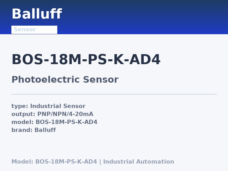 Balluff BOS-18M-PS-K-AD4