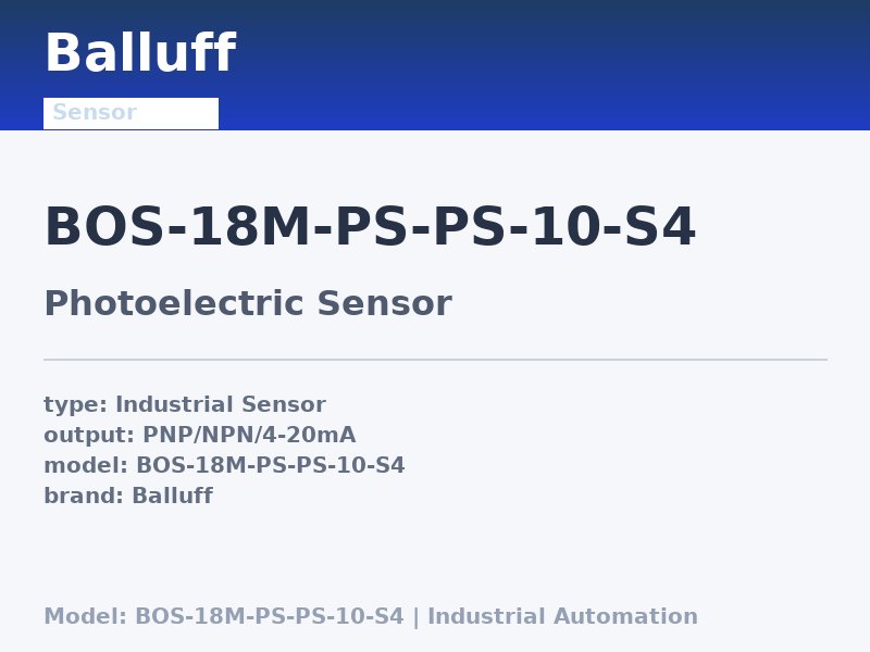Balluff BOS-18M-PS-PS-10-S4