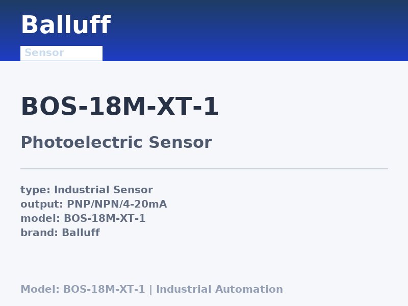 Balluff BOS-18M-XT-1