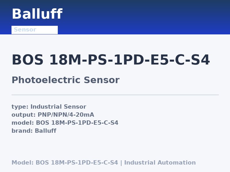 Balluff BOS 18M-PS-1PD-E5-C-S4