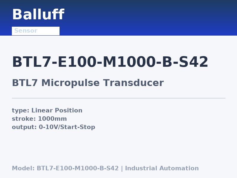 Balluff BTL7-E100-M1000-B-S42