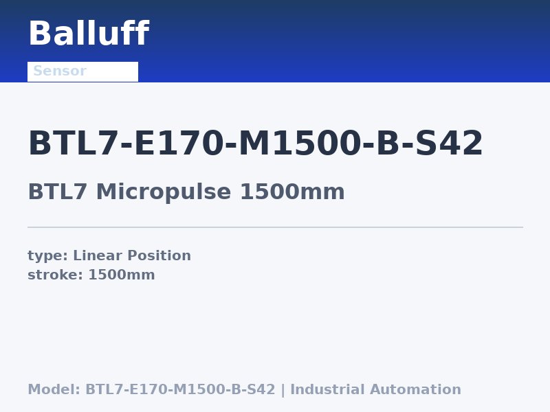 Balluff BTL7-E170-M1500-B-S42