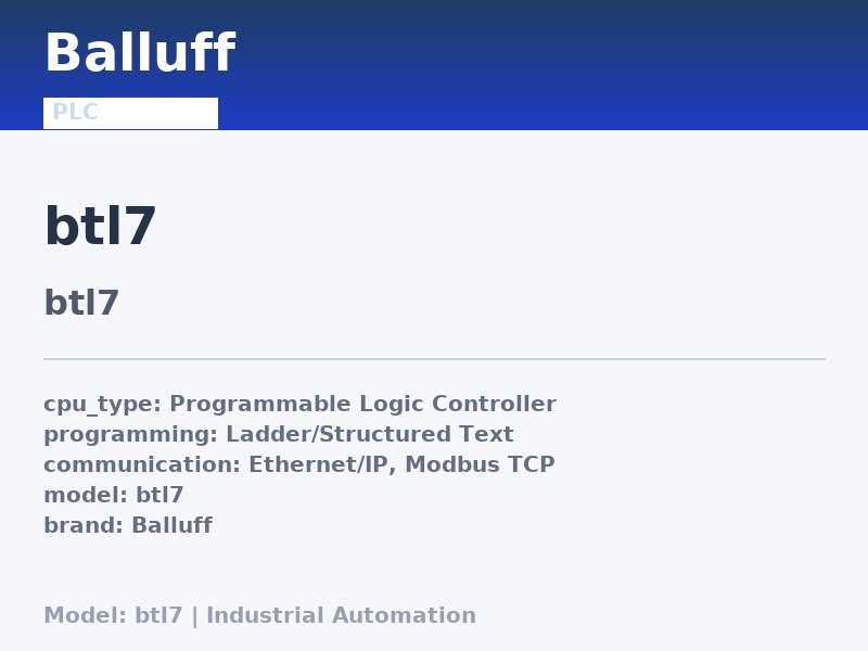 Balluff BTL7