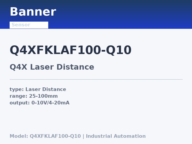 Banner Q4XFKLAF100-Q10