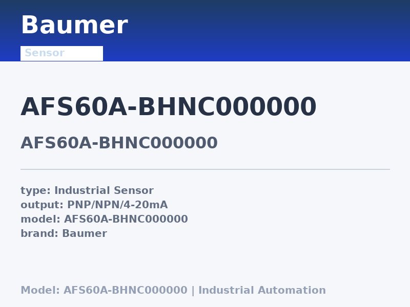 Baumer AFS60A-BHNC000000