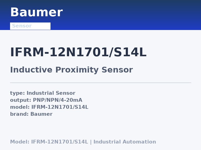 Baumer IFRM-12N1701/S14L