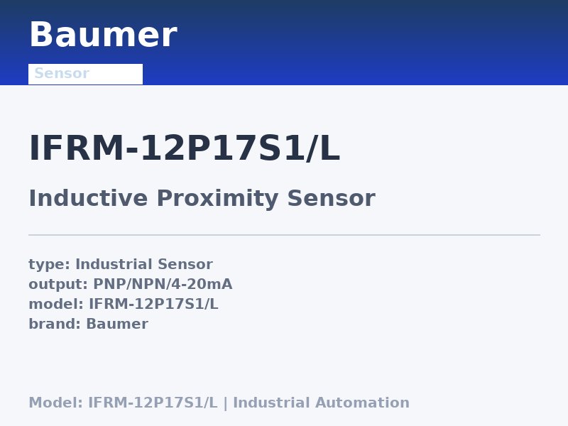 Baumer IFRM-12P17S1/L