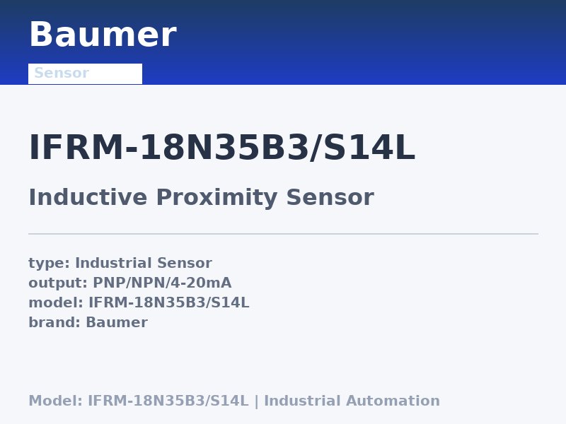 Baumer IFRM-18N35B3/S14L
