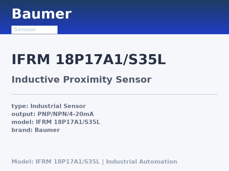 Baumer IFRM 18P17A1/S35L