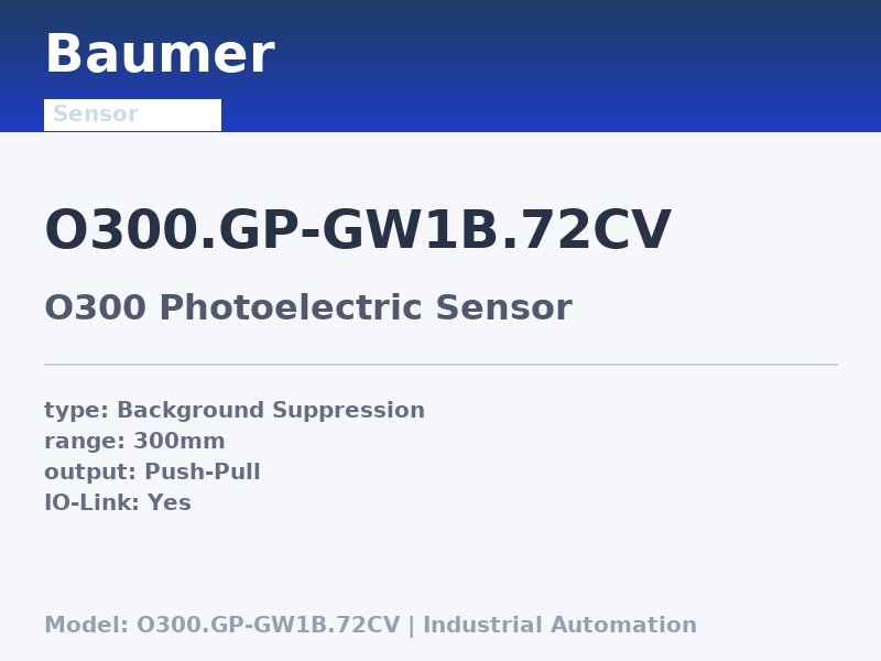 Baumer O300.GP-GW1B.72CV