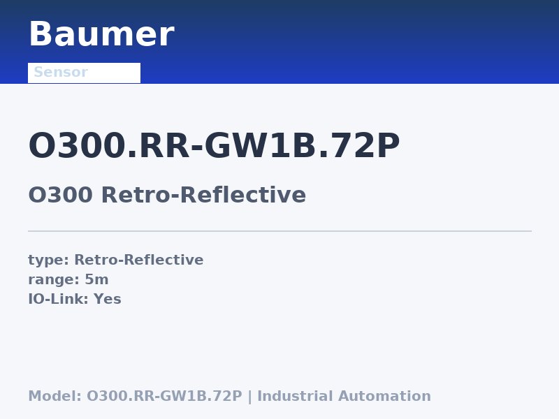 Baumer O300.RR-GW1B.72P