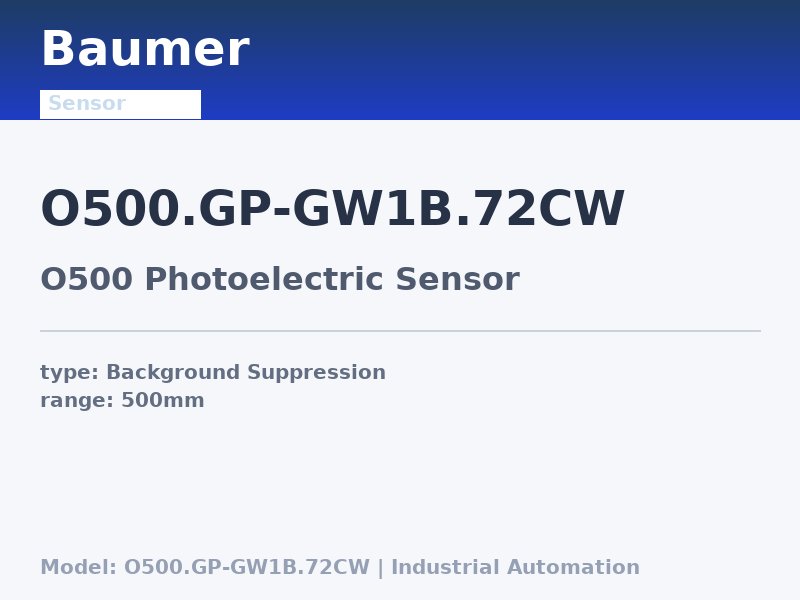 Baumer O500.GP-GW1B.72CW