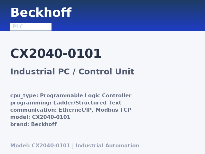 Beckhoff CX2040-0101