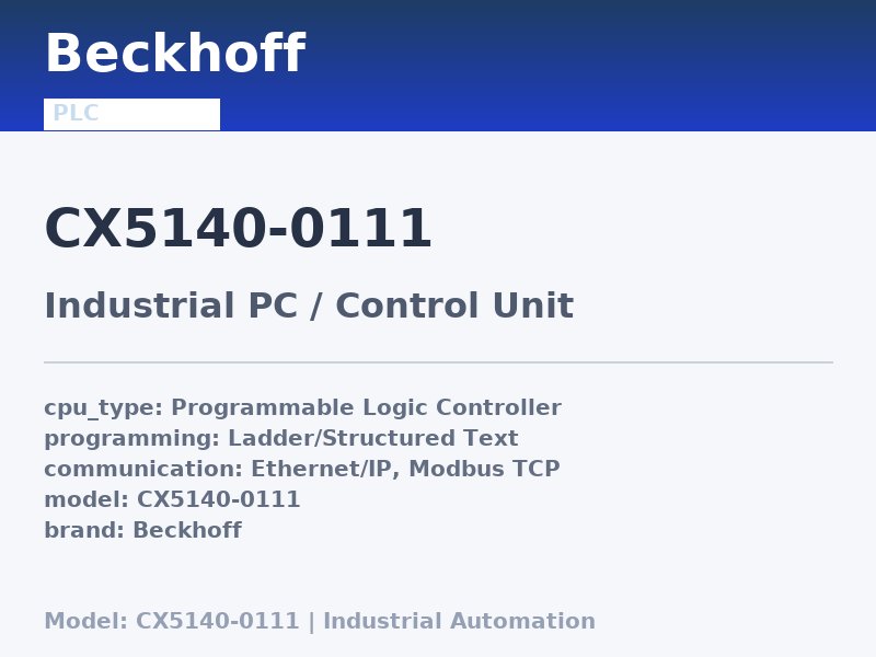 Beckhoff CX5140-0111