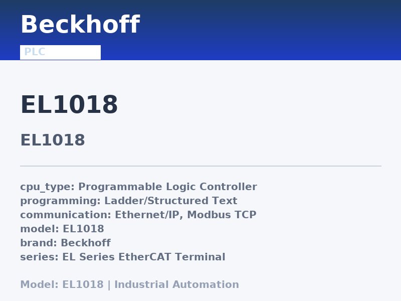 Beckhoff EL1018