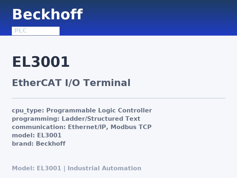 Beckhoff EL3001