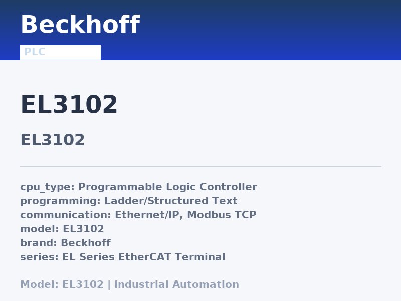 Beckhoff EL3102