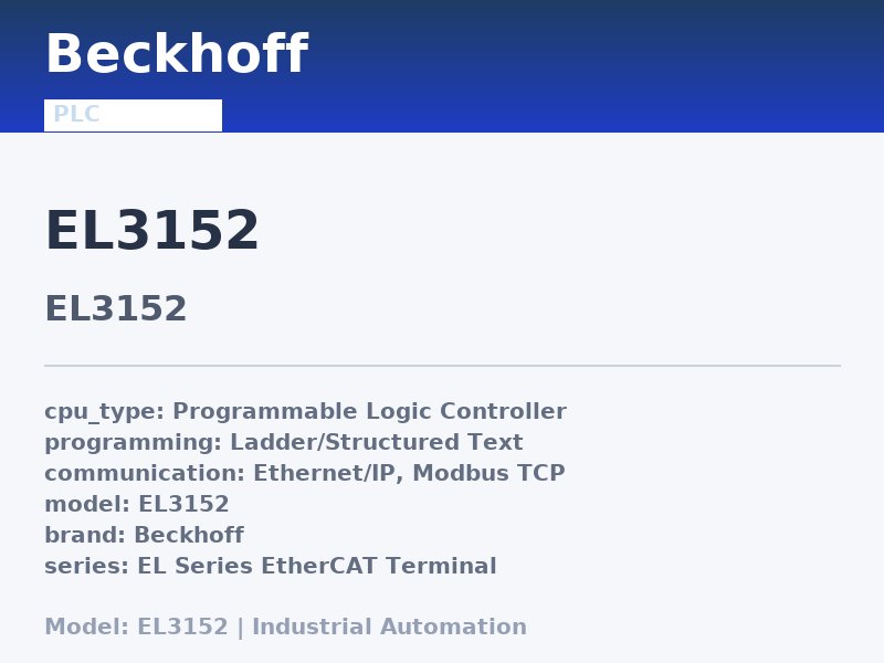 Beckhoff EL3152