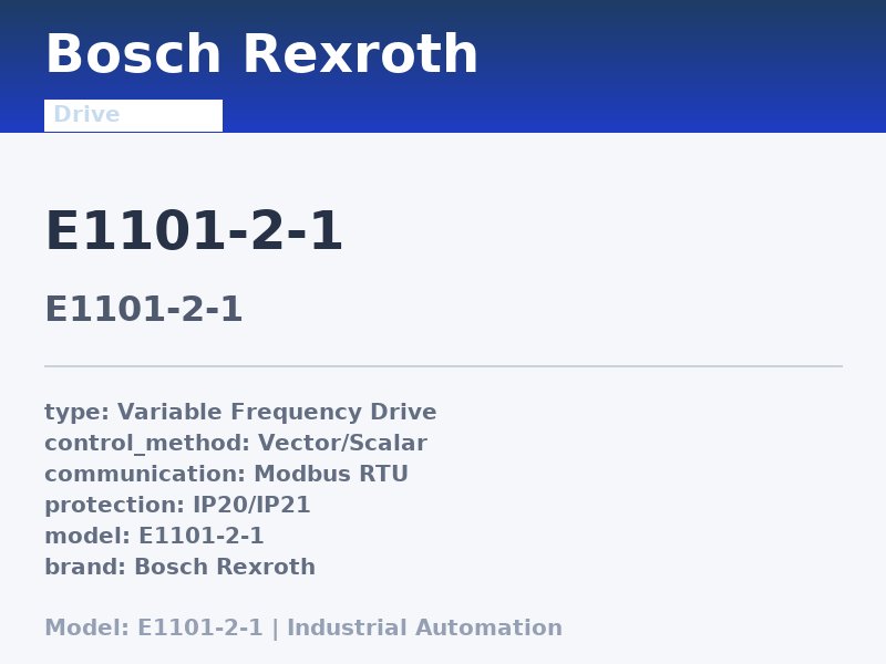 Bosch Rexroth E1101-2-1
