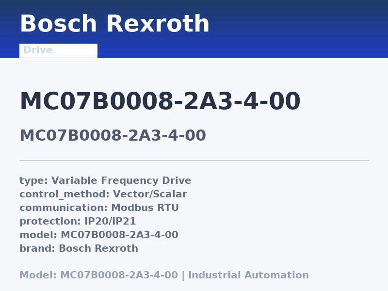 Bosch Rexroth MC07B0008-2A3-4-00