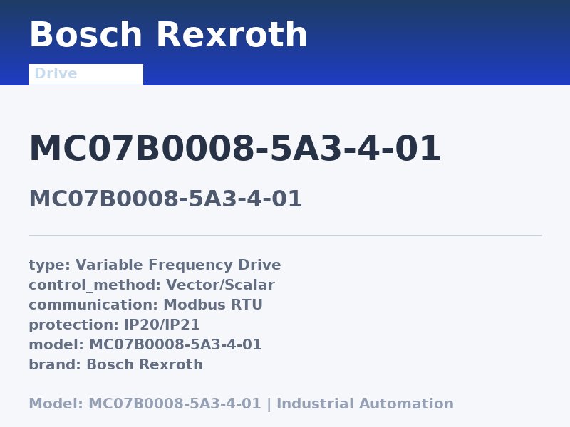 Bosch Rexroth MC07B0008-5A3-4-01