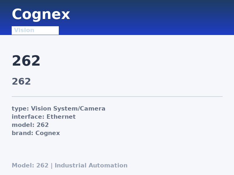 Cognex 262