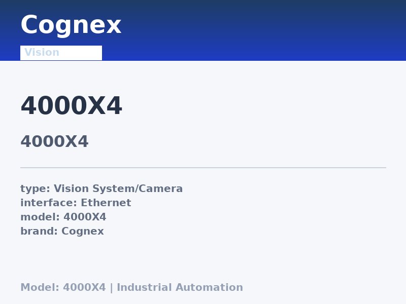 Cognex 4000X4