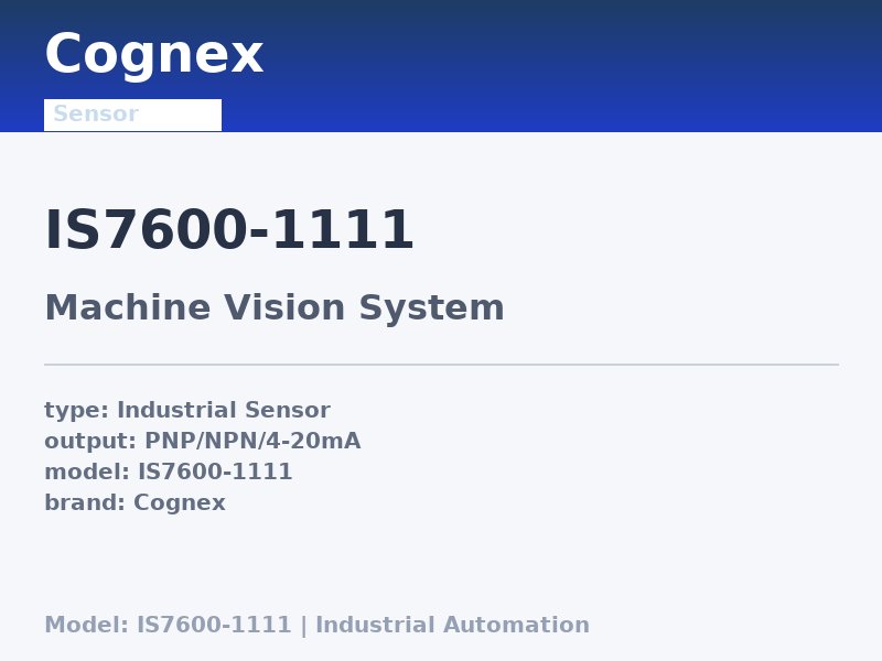 Cognex IS7600-1111