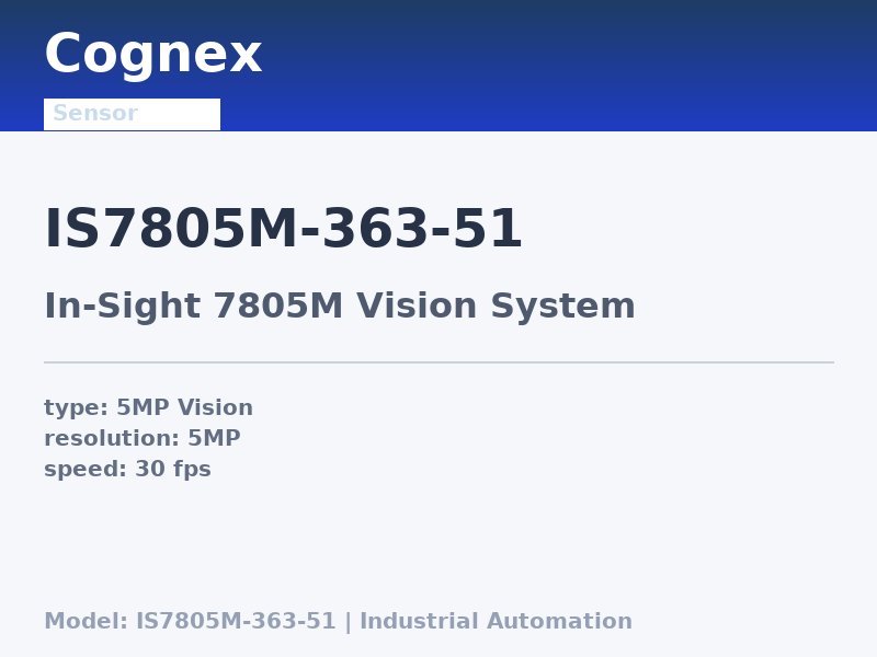 Cognex IS7805M-363-51