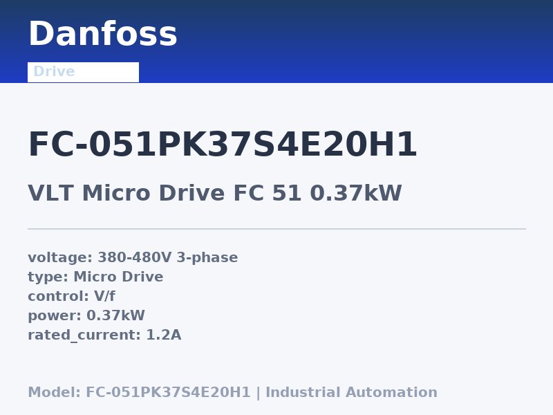 Danfoss FC-051PK37S4E20H1
