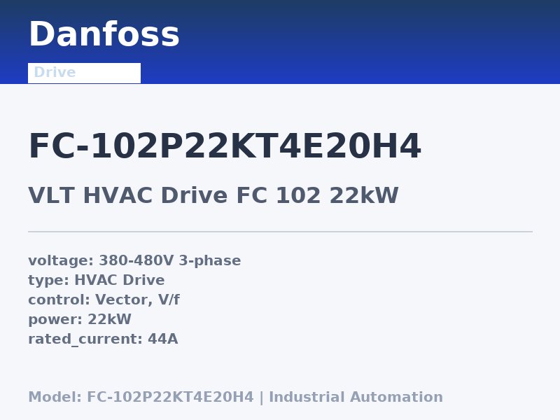 Danfoss FC-102P22KT4E20H4