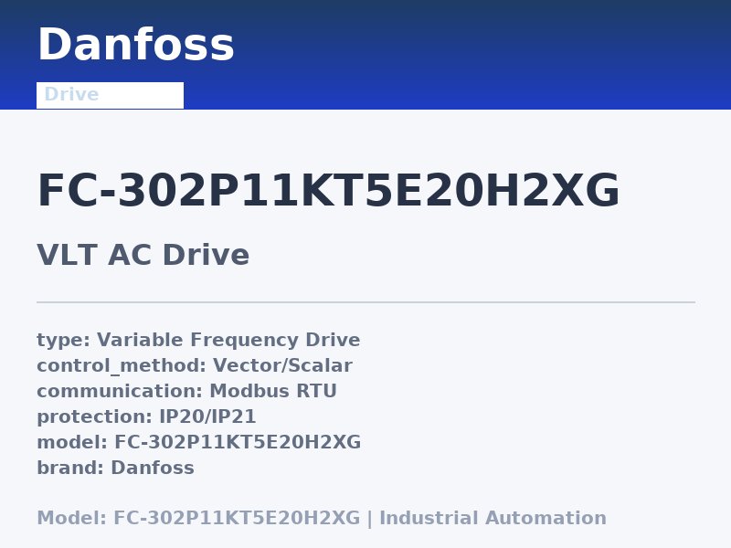 Danfoss FC-302P11KT5E20H2XG