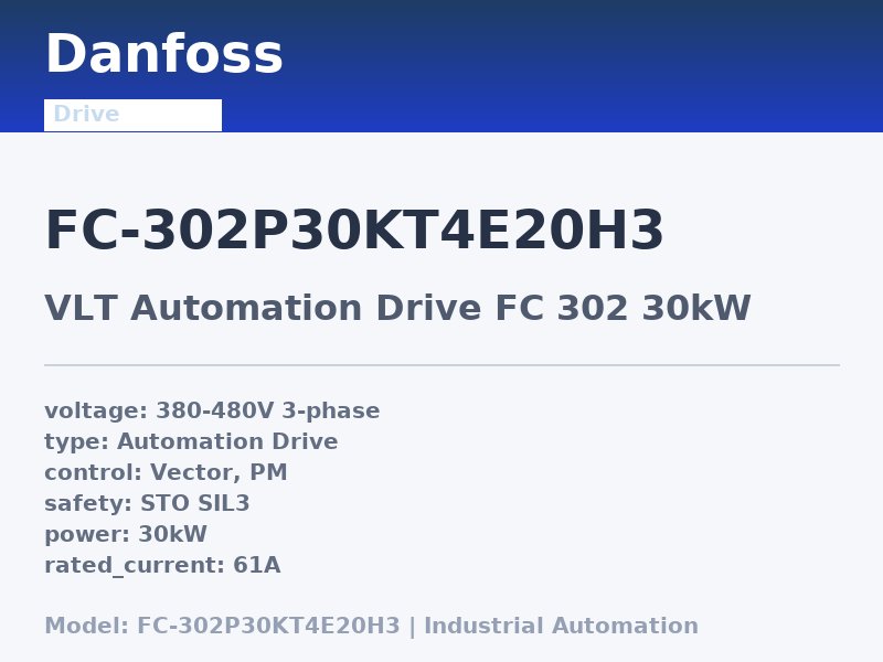 Danfoss FC-302P30KT4E20H3
