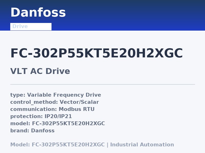 Danfoss FC-302P55KT5E20H2XGC