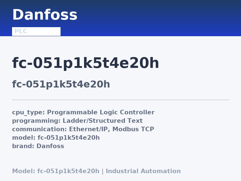 Danfoss FC-051P1K5T4E20H