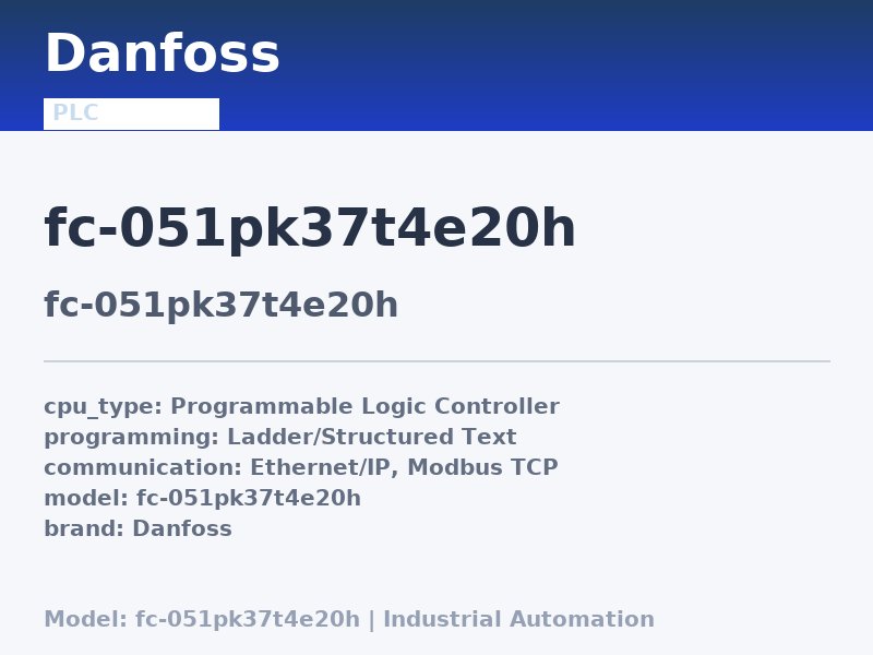 Danfoss FC-051PK37T4E20H