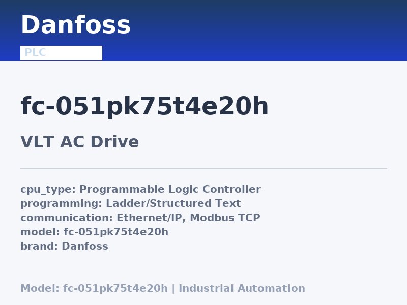 Danfoss FC-051PK75T4E20H