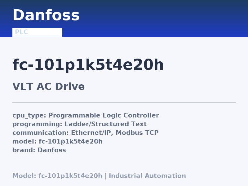Danfoss FC-101P1K5T4E20H