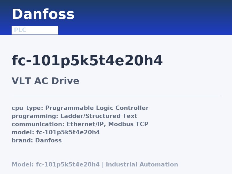 Danfoss FC-101P5K5T4E20H4