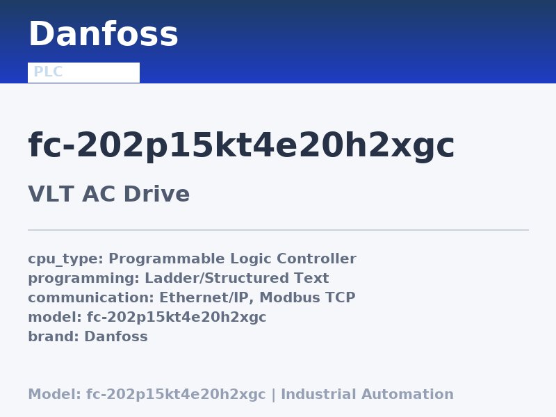 Danfoss FC-202P15KT4E20H2XGC