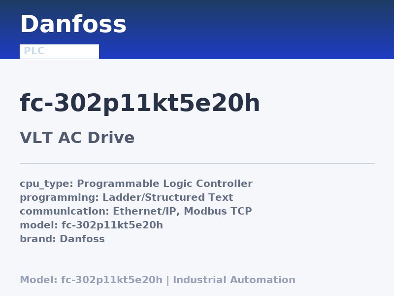 Danfoss FC-302P11KT5E20H
