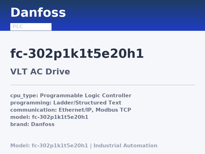 Danfoss FC-302P1K1T5E20H1
