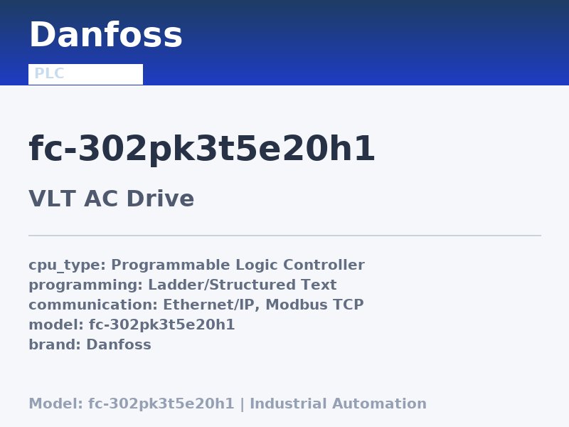 Danfoss FC-302PK3T5E20H1