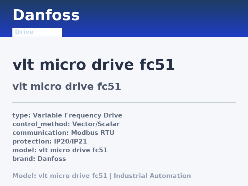 Danfoss VLT-MICRO-DRIVE-FC51
