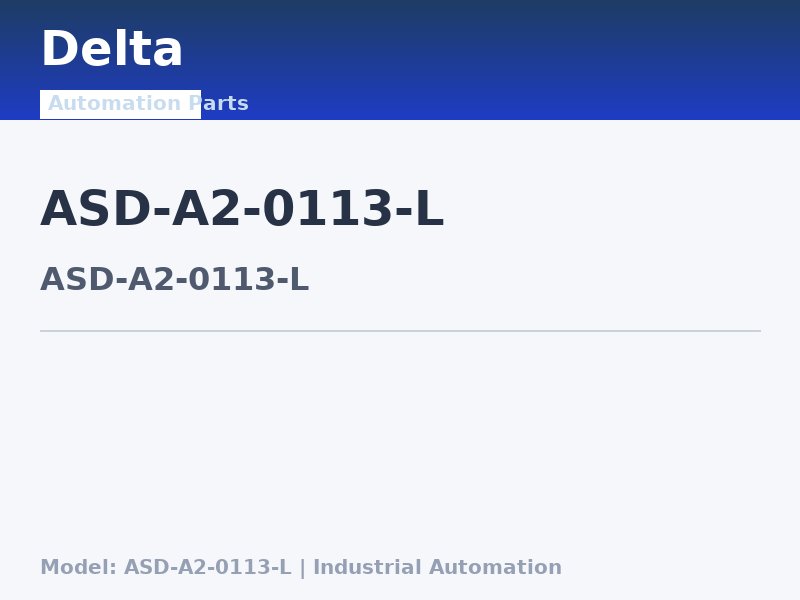 Delta ASD-A2-0113-L