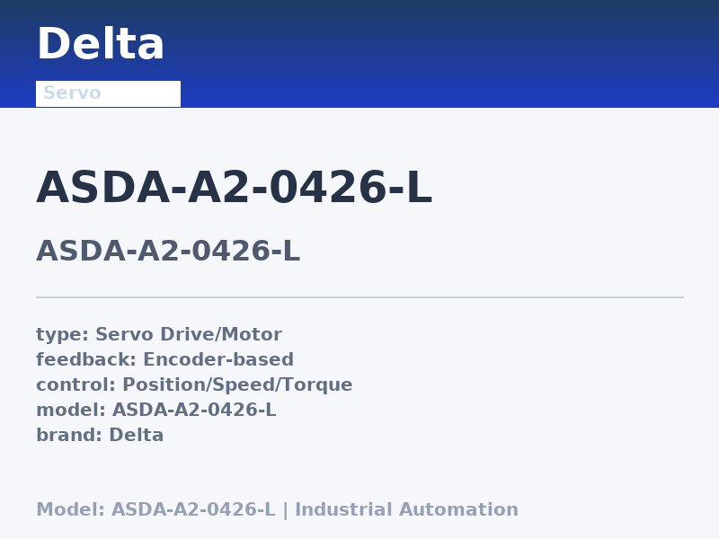 Delta ASDA-A2-0426-L