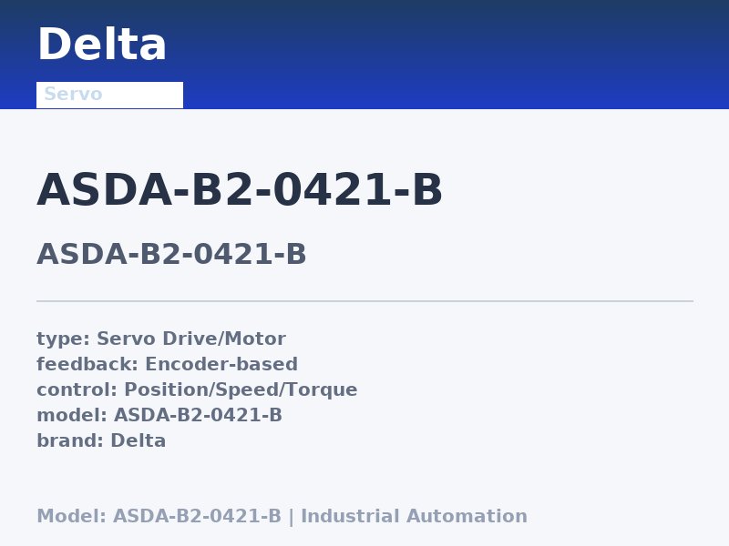 Delta ASDA-B2-0421-B