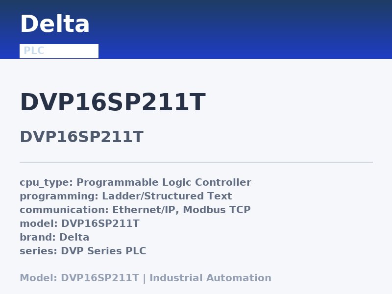 Delta DVP16SP211T