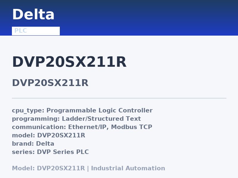 Delta DVP20SX211R