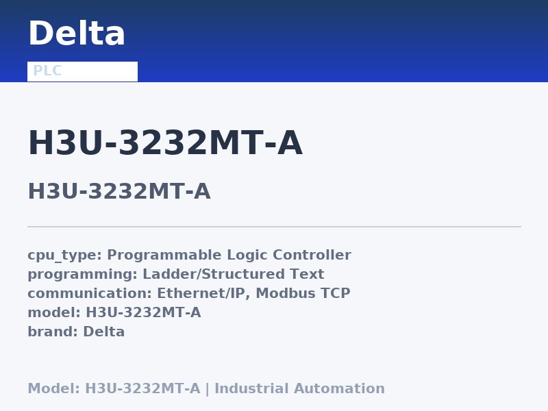 Delta H3U-3232MT-A